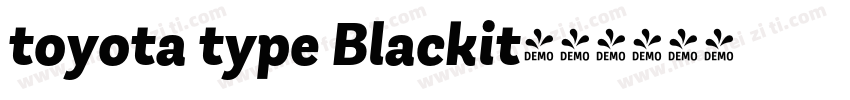 toyota type Blackit字体转换